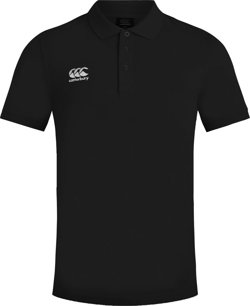 Canterbury Herren Waimak Kurzarm Pique Polo PC2463 (XL) (Schwarz)