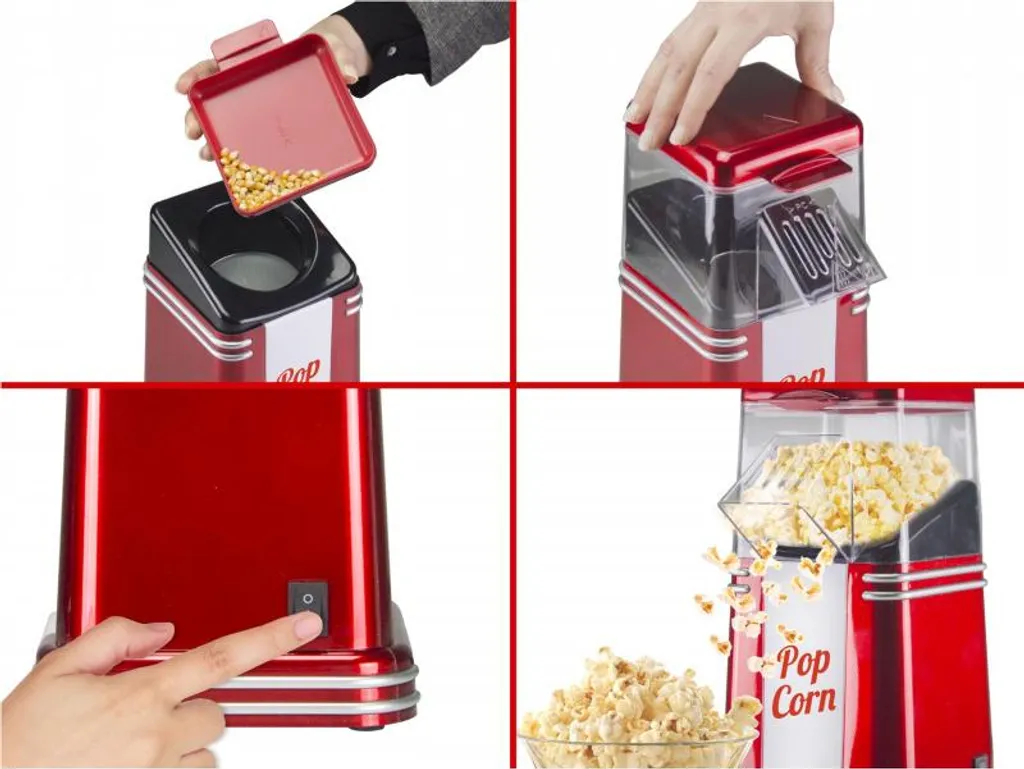 Machine Pop-corn Rapide 1200W BEPER 90590-Y sans Matière Grasse
