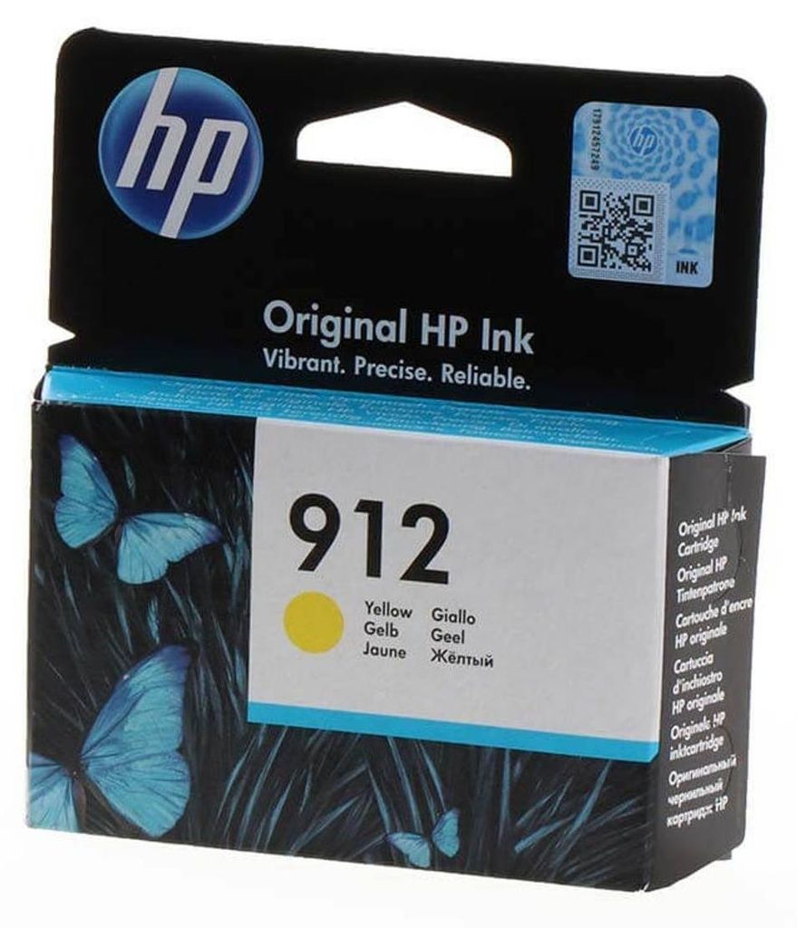 HP 912 Gelb Original Druckerpatrone, Standardertrag, Gelb, Produktbild 