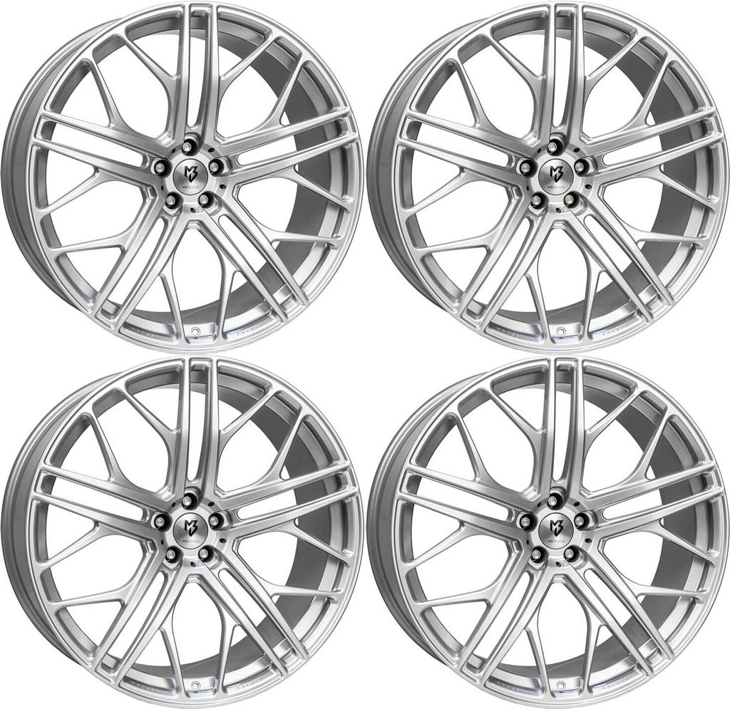 MB Design Felgen SF1 10.0Jx24 ET 10 5x112 Diamant Silber 4-SF11024105RF4-S2 kompatibel mit Audi Q8 RS Q8 SQ8