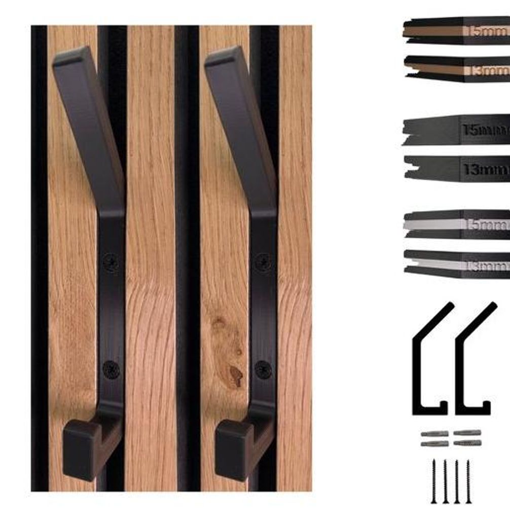 Wandhaken-Set aus Metall, 2-teilig, Stil, für optimale Organisation und Dekoration