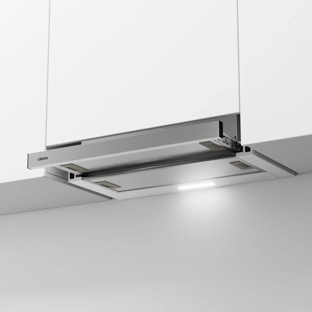 Hotte de cuisine encastrable 60 cm CIARRA idéale pour petit espace