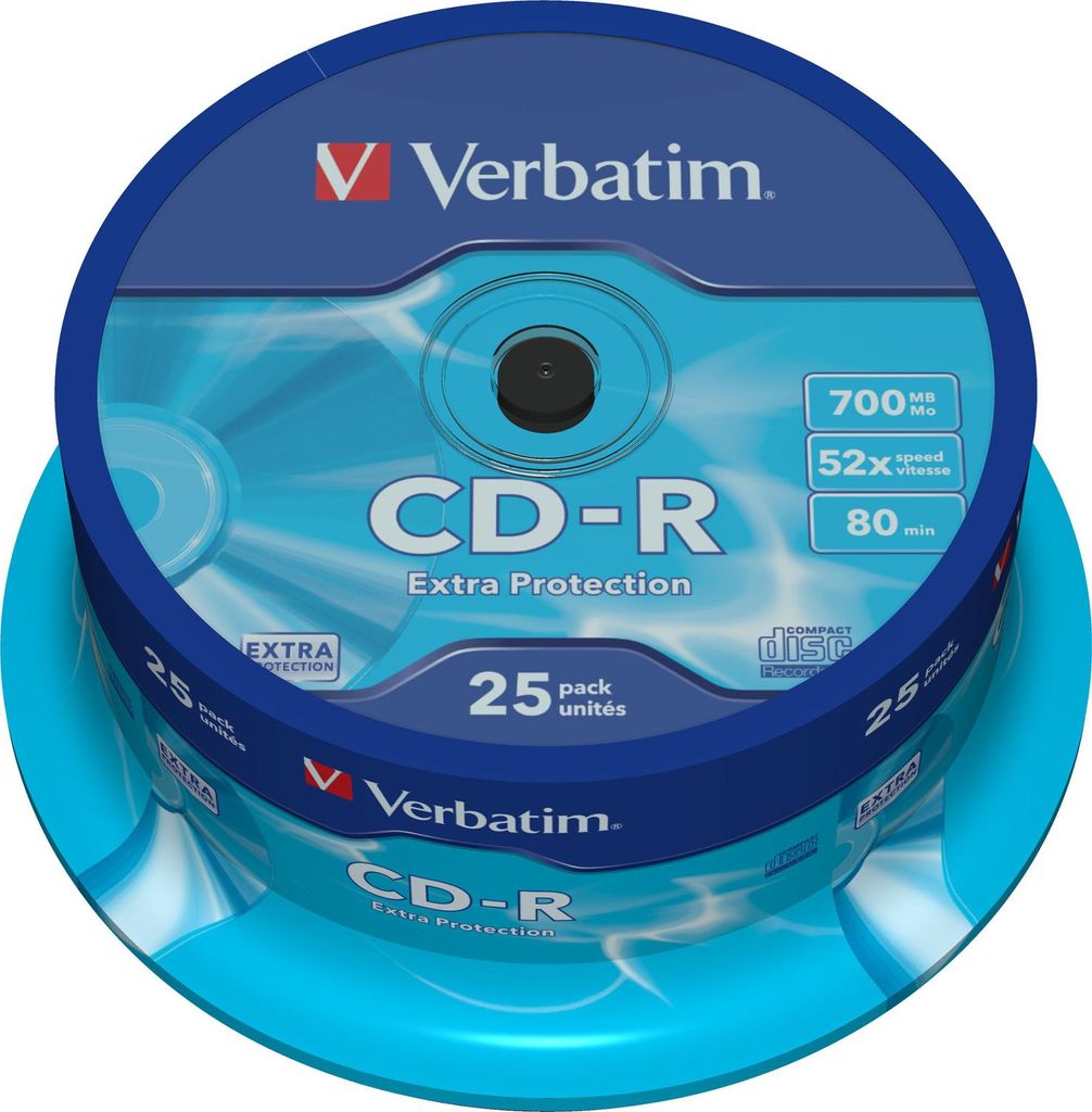 Verbatim 43432 Cd-R 700Mb 52X Sp25 Image du produit 