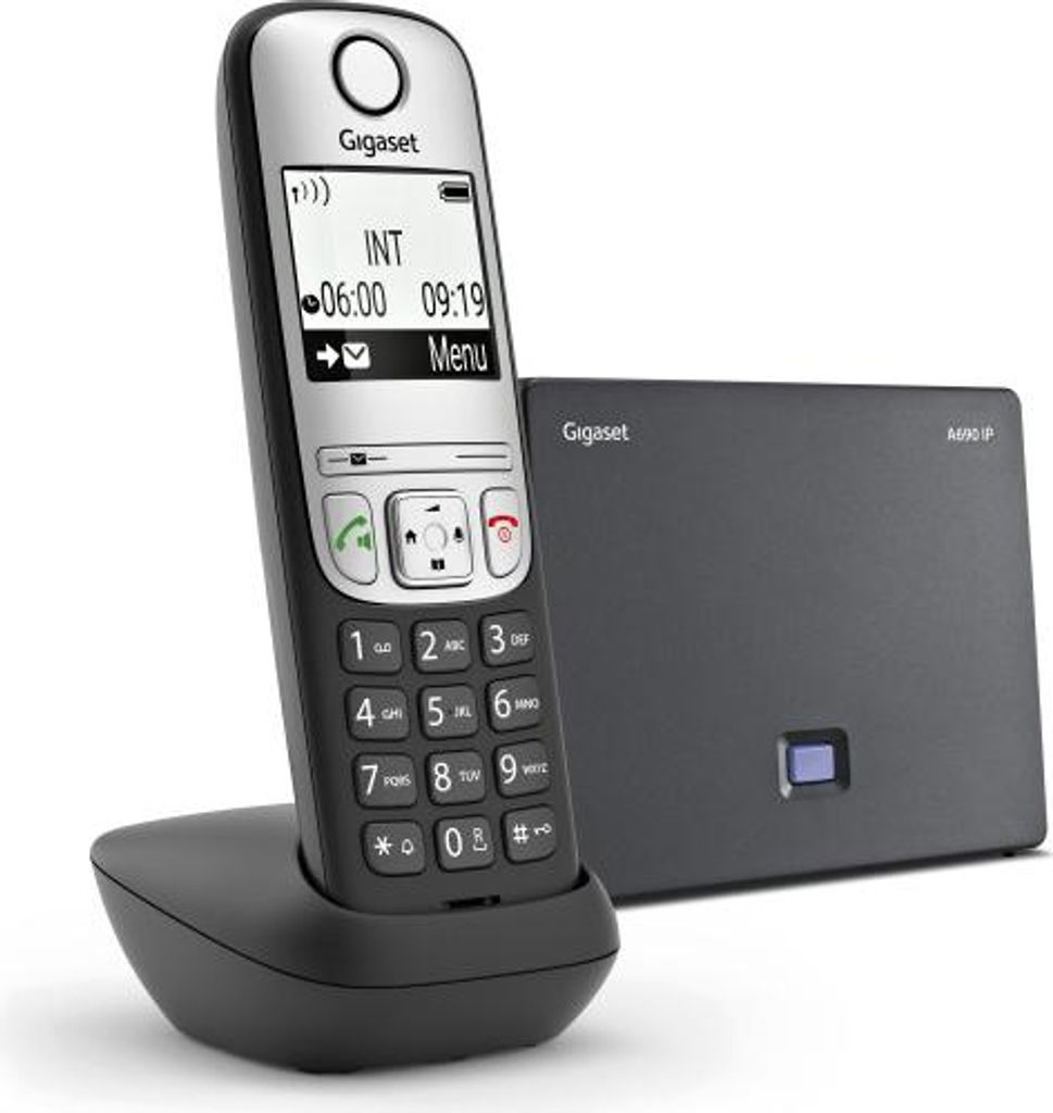 GIGASET Schnurlostelefon VoIP ECO DECT/GAP 180h St.by sw Produktbild 