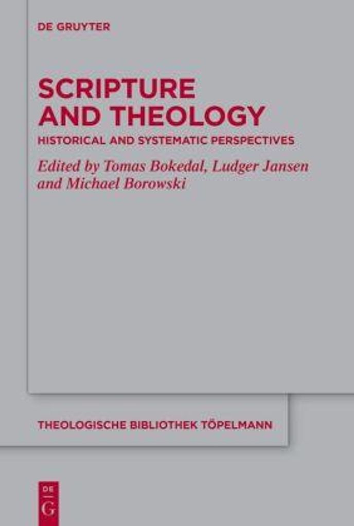 Scripture and Theology: Historical and Systematic Perspectives (Theologische Bibliothek Töpelmann, 201)