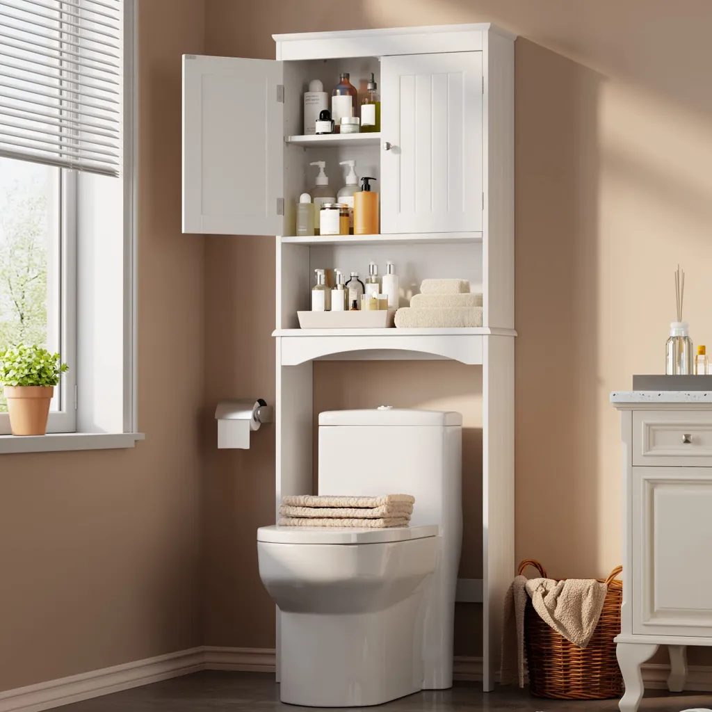 Mobile Bagno Salvaspazio Bealife AP12 - Armadietto Bianco 167cm Verticale