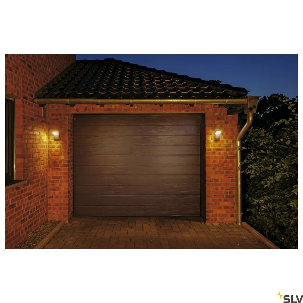 Éclairage de façade LED Ordi anthracite IP44 idéal pour entrée maison