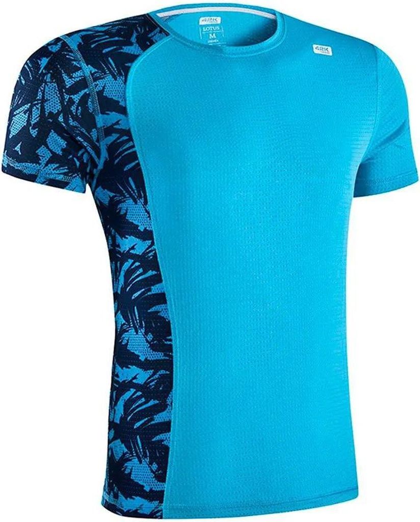 42k Running Lotus Kurzarm-t-shirt Blau L Mann Blau L