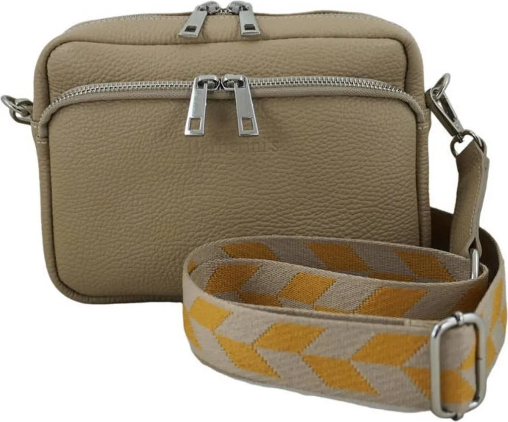 Sac Bandoulière Cuir Véritable Barberini's 944256431 Finition Luxe