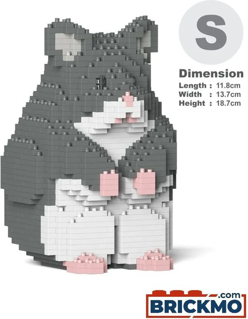 Hamster en Briques JEKCA - Ne se Casse Pas - Décoration Durable M02