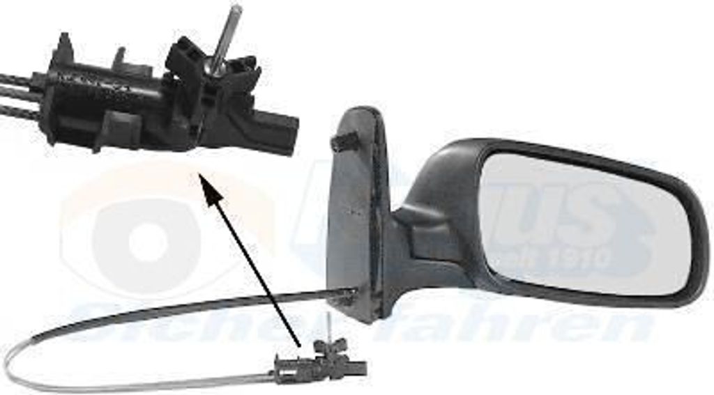 VAN WEZEL 5879804 - OE 7M0857528 Außenspiegel, rechts für Alhambra (7V), Sharan (7M)