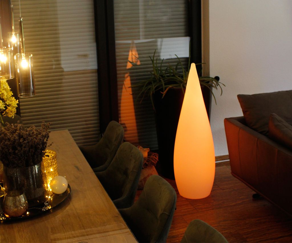 Design Stehlampe Kegel 120cm mit Fernbedienung Kabellos und Produktbild 5
