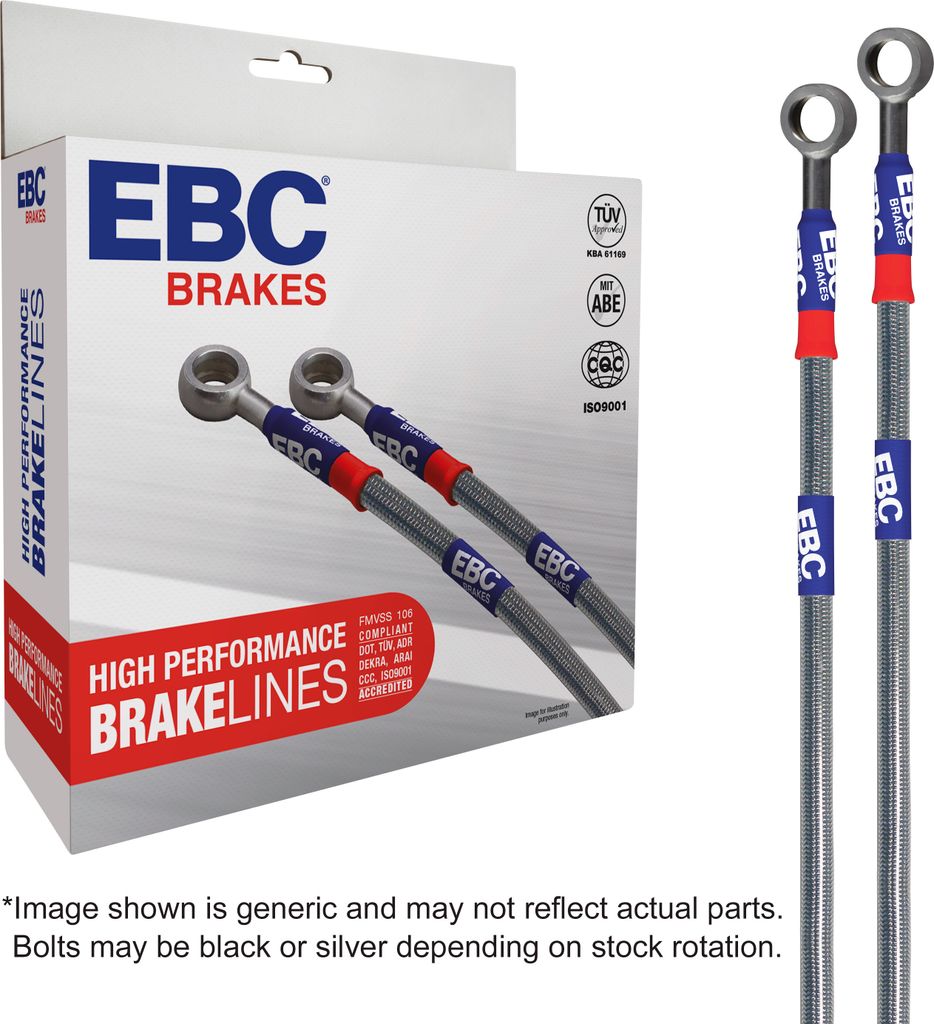 Tubi freno in treccia d'acciaio EBC BLM2119-1R asse Immagine del prodotto 