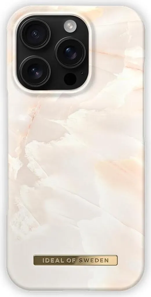 Coque iPhone 16 Pro MagSafe iDeal of Sweden Design Marbre Rose Chic