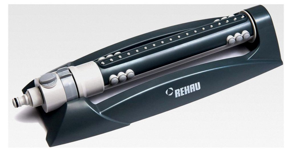 Viereckregner Comfort für große Flächen bis 310m², Reichweite bis 18m, Sprengbreite bis 17m