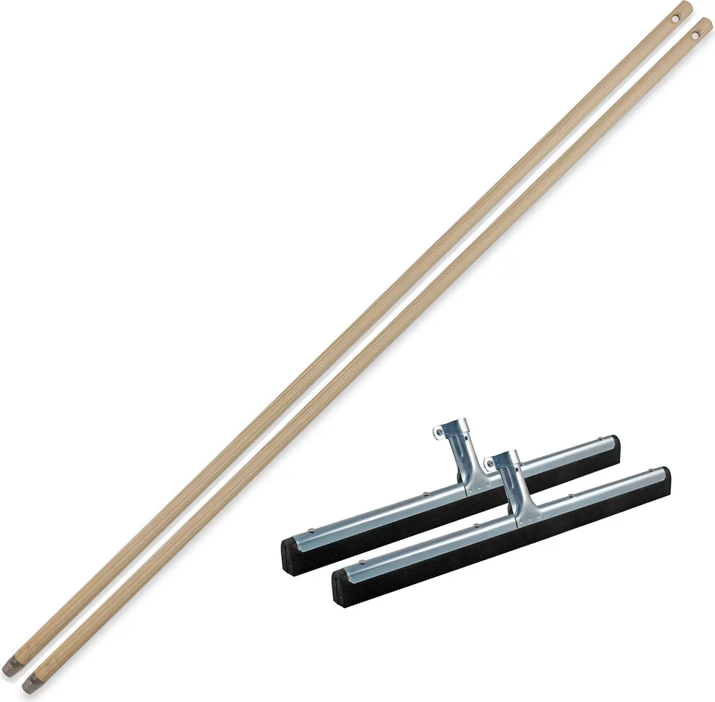 Novatool 2x Tergi Acqua Pavimento Professionale con Manico in Acciaio