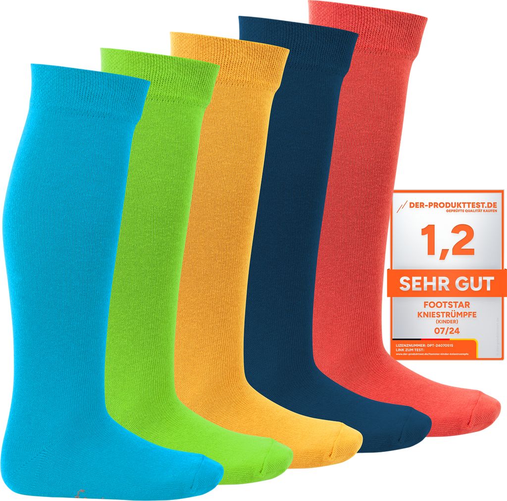 Footstar EVERYDAY! Hohe Socken für Kinder (5 Paar) - Trend