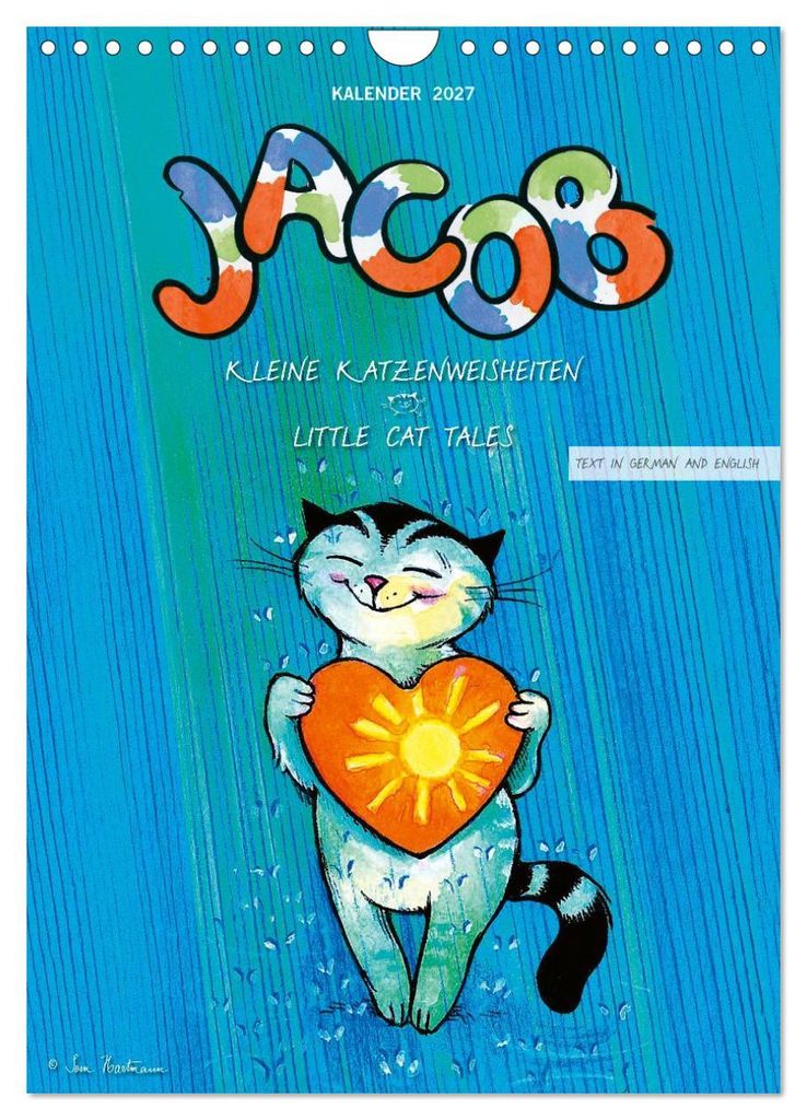 Kater Jacob: kleine Katzenweisheiten (Wandkalender 2027 DIN Produktbild 