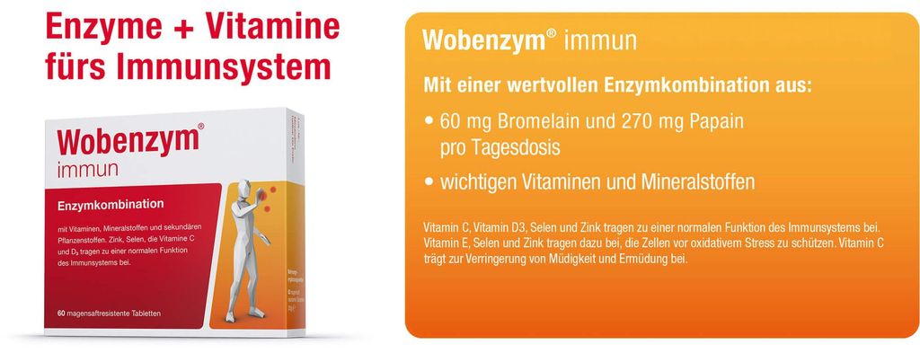 Wobenzym imunitní entericky potahované tablety 60 ks Obrázek produktu 