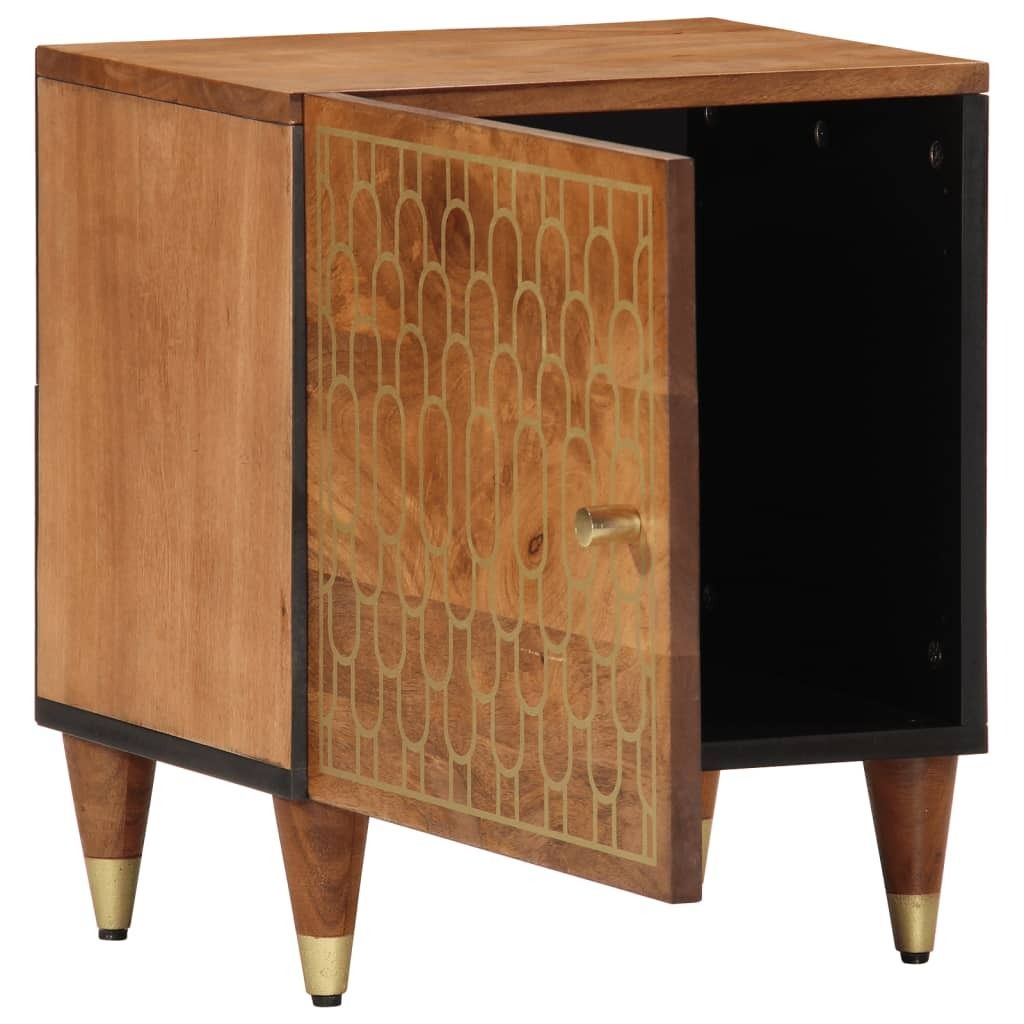 Cloris Designermöbel Nachttisch 40x33x46cm Massivholz Mango - 2026Neu981903 - Nachttische & -schränke