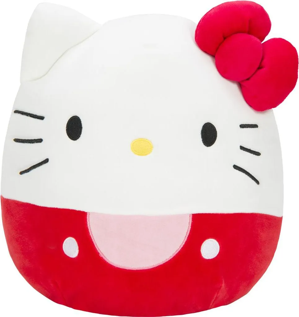 Squishmallows Hello Kitty Rouge 30 cm - Peluche Ultra Douce à Collectionner
