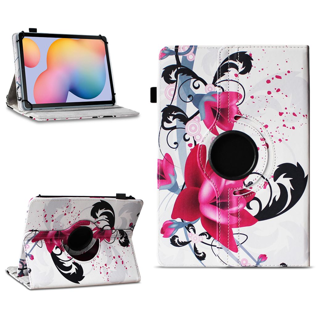Tablet Tasche für Samsung Galaxy Tab S6 Lite Hülle Schutzhülle Case 360 DrehbarFarben:Motiv 7