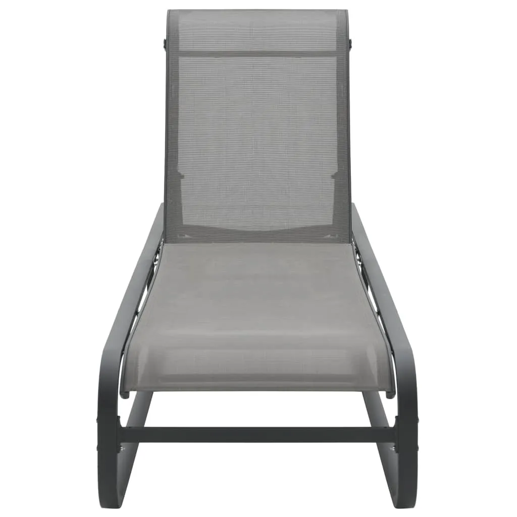 Bain de Soleil Robuste en Aluminium et Textilène Inaltérable vidaXL - 3