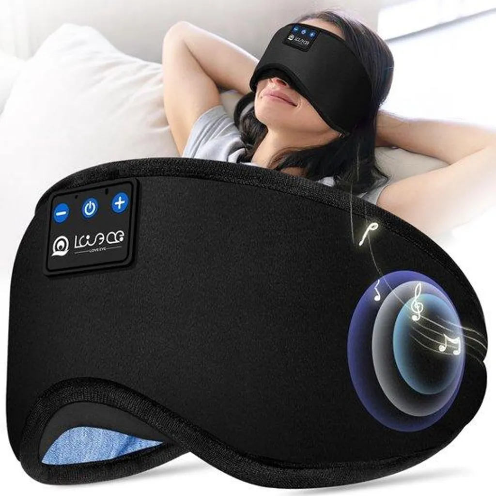 Casque de sommeil Bluetooth et masque de nuit occultant ultra-doux