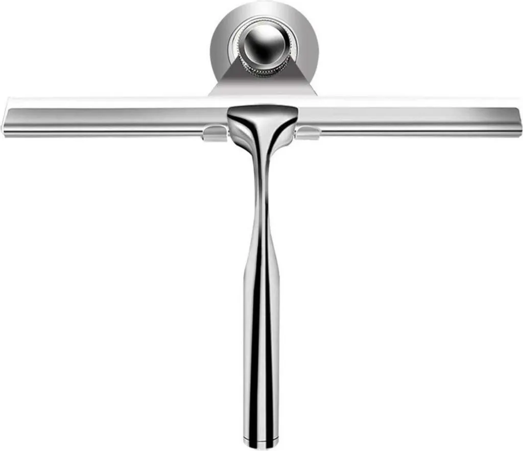 Spatola per finestre in acciaio inox con lama tergicristallo sostituibile per bagni e specchi