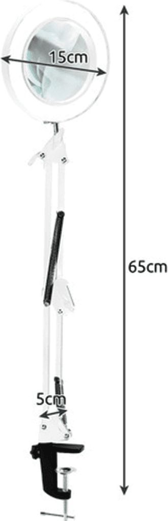 Kosmetická lampa s lupou - bílá Izoxis 23894 Obrázek produktu 2