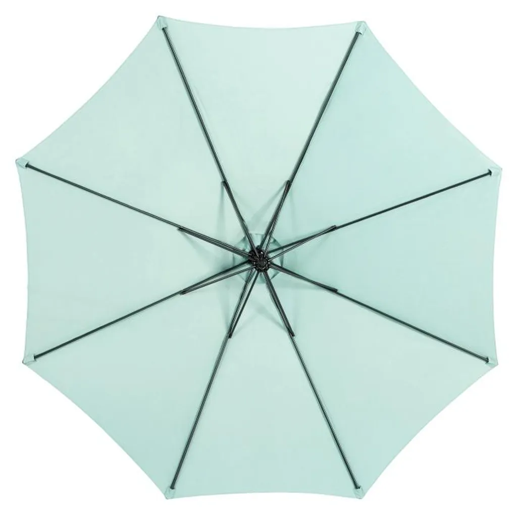 Parasol droit pour terrasse vert clair inclinable et structure durable - 3