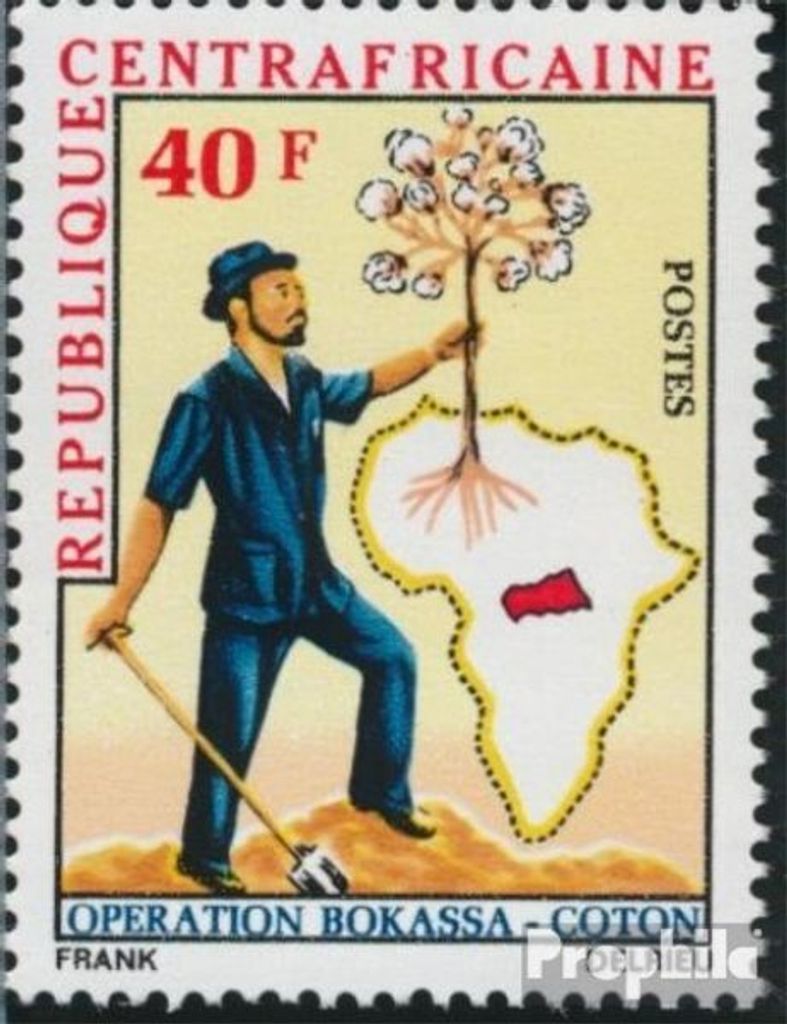 Briefmarken Zentralafrikanische Republik 1972 Mi 270 (kompl.Ausg.) postfrisch Baumwollanbau