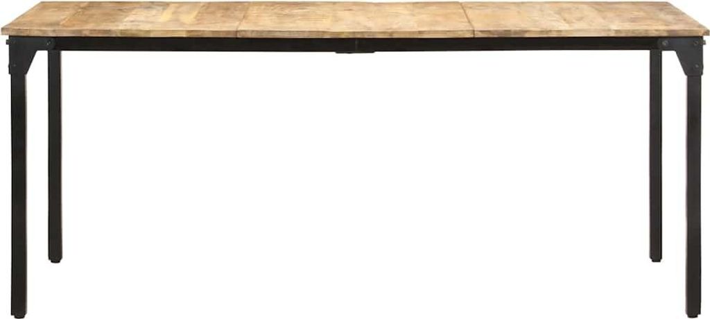 vidaXL Esstisch 180x90x76 cm Raues Mangoholz