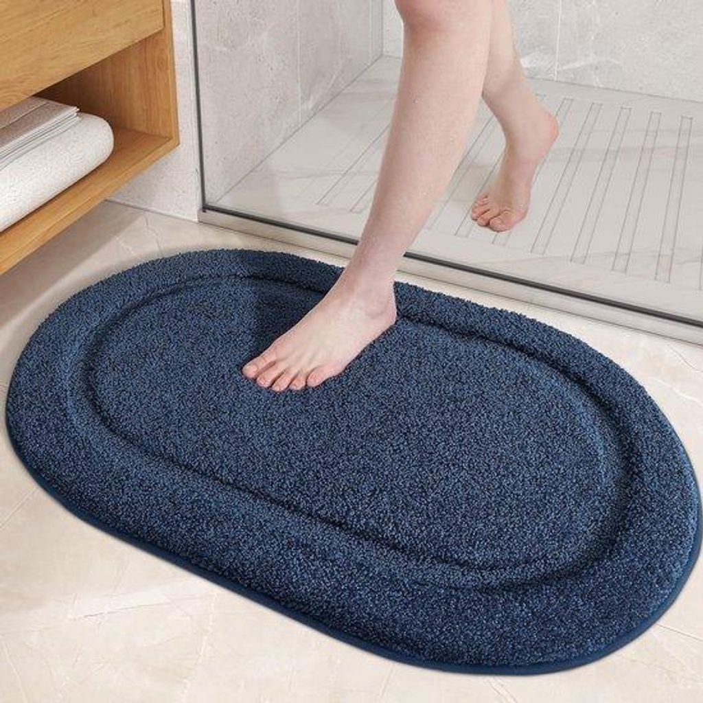 Blauer Badmat - 40 x 60 cm - Ultra Weich und Rutschsicher