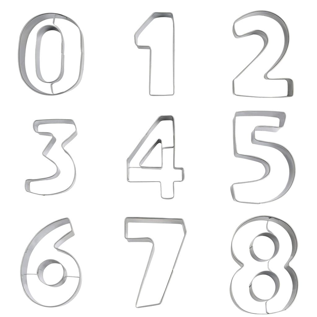 Kurtzy number cookie cutter large 9 ks - vykrajovátko na Obrázek produktu 