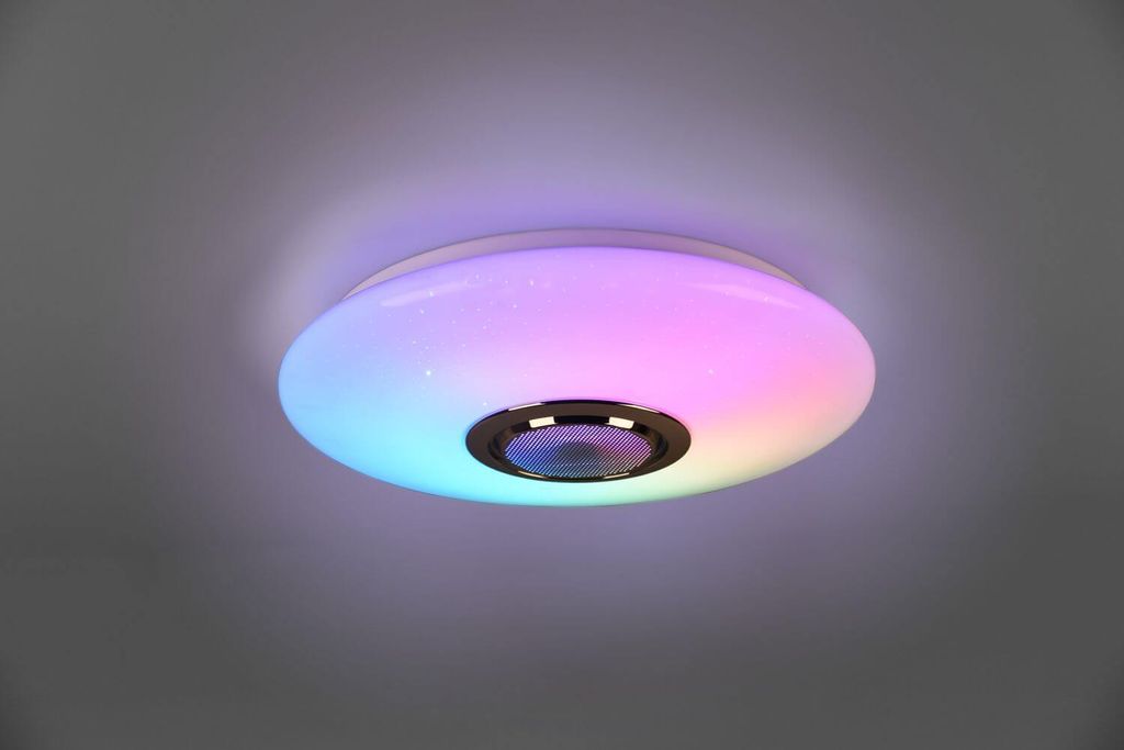 Reality Musica LED Deckenleuchte 2x15W 41cm dimmbar Weiß CCT einstellbare Lichtfarbe