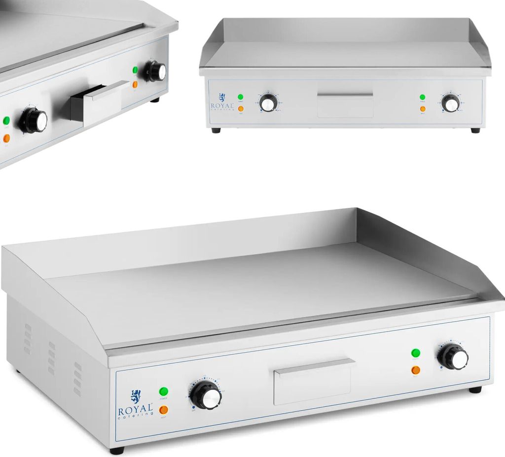 Grill Elektryczny Płyta Grillowa Gładka 727 X 420 Mm 4400 W Zdjęcie produktu 