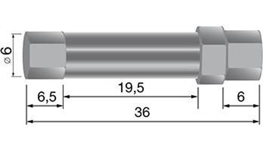 Doppelte Einstellschraube für Kabel ø: 6 mm
