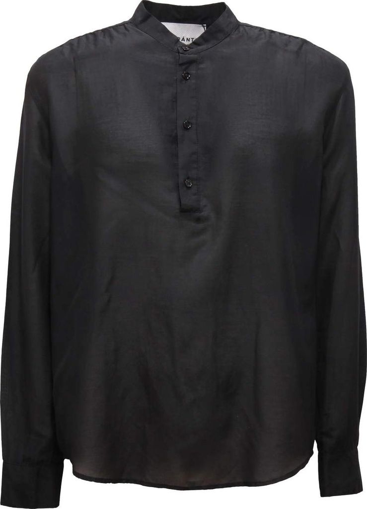 N2592 Camicia Coreana Uomo Amaránto Man Baumwolle/Silk Shirt
