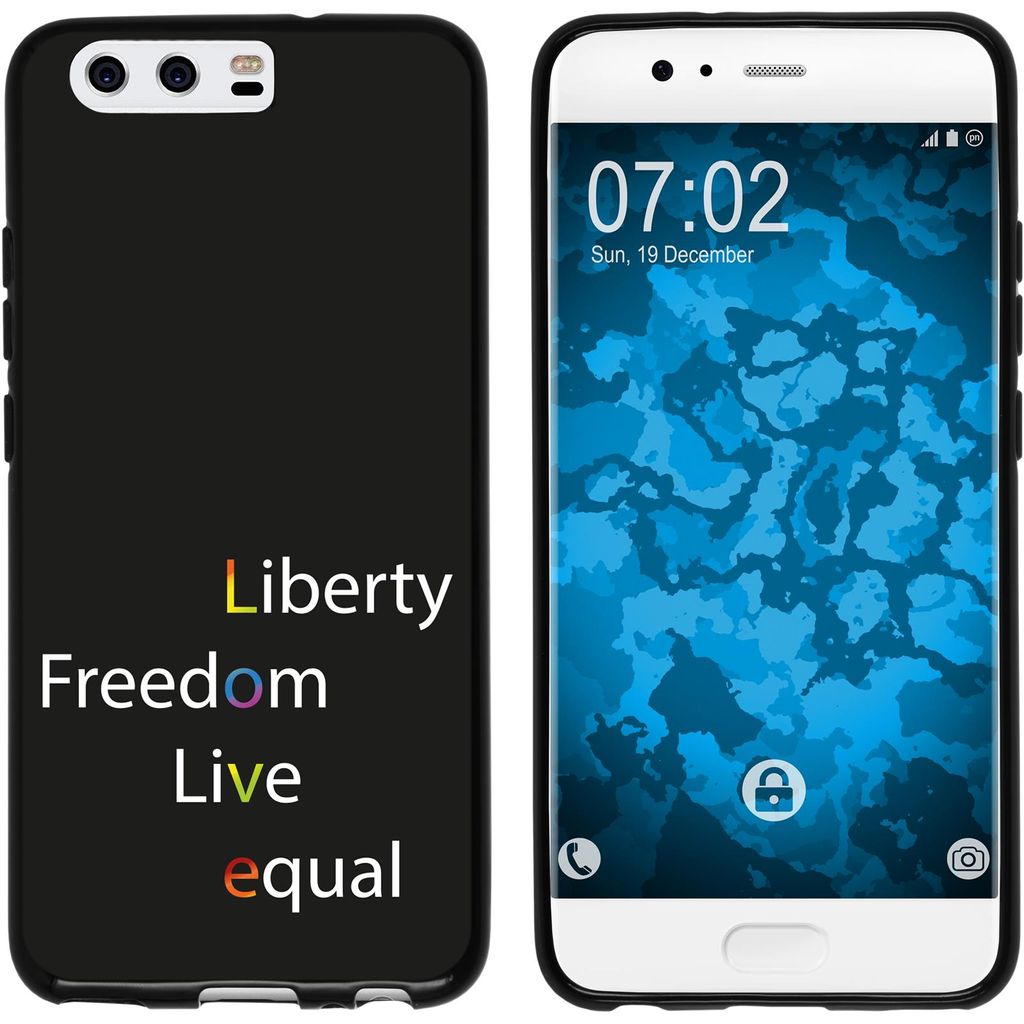 PhoneNatic Case kompatibel mit Huawei P10 Plus Silikon-Hülle pride Wörter M2