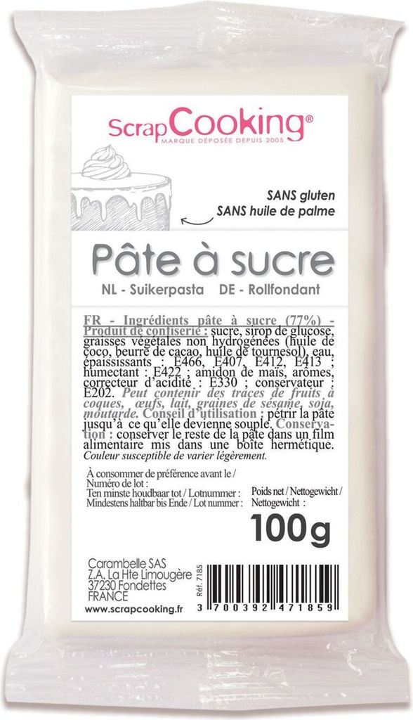 Weißer Rollfondant 100 g