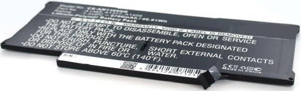 Akku für Apple MacBook Air 13 A1466 Li-Pol 7,3 Volt 6700 mAh schwarz.