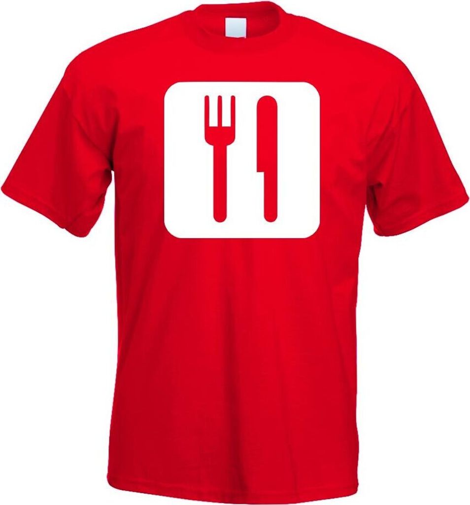 Kiwistar - T-Shirt - rot - Essen Speisen Piktogramme Herren Funshirt Bedruckt Design Sprüche Spruch Motive - mit Motiv Bedruckt - Funshirt Design ...