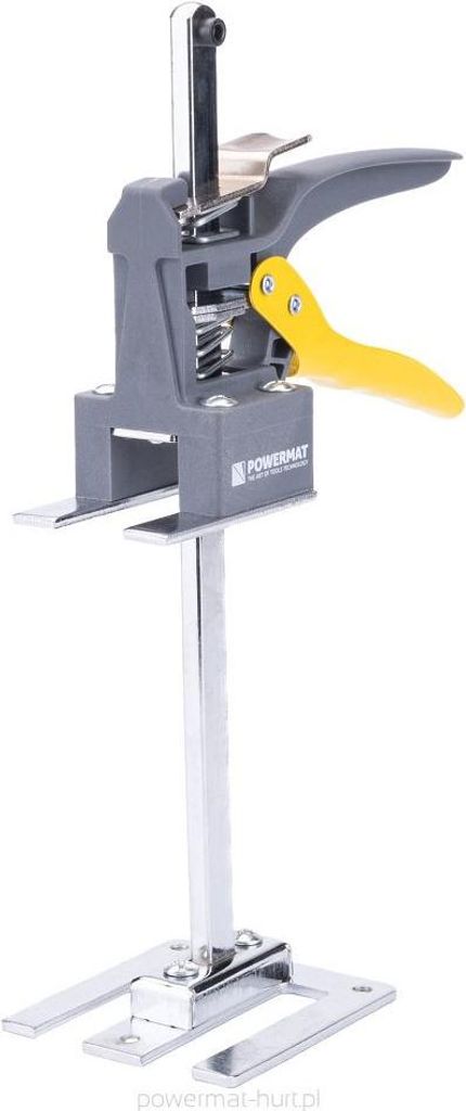 A studio shot of a manual lift for furniture.