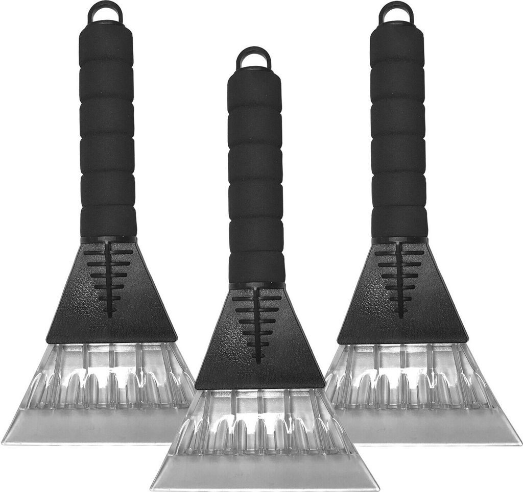 3x Eiskratzer mit Softgriff Auto Griff Eisschaber Produktbild 