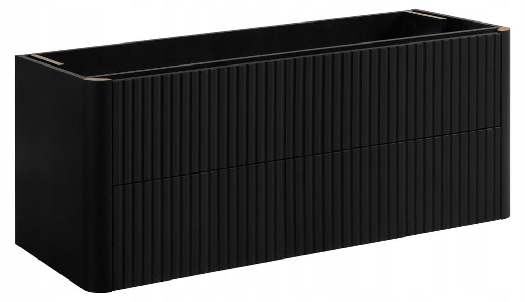 Rodan Waschbeckenunterschrank 120cm - Hängend - Geriffelt Produktbild 