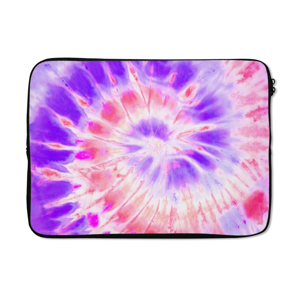 MuchoWow Laptop Hülle 14 ZollSommer - Krawattenfärbung - Lila Laptoptasche - Laptoptasche - Stoßsicher - Schutzhaube