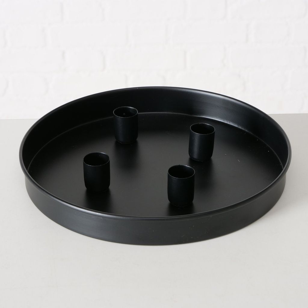 LS-LebenStil Kerzentablett Kerzenhalter Magnet Schwarz 4 Produktbild 4