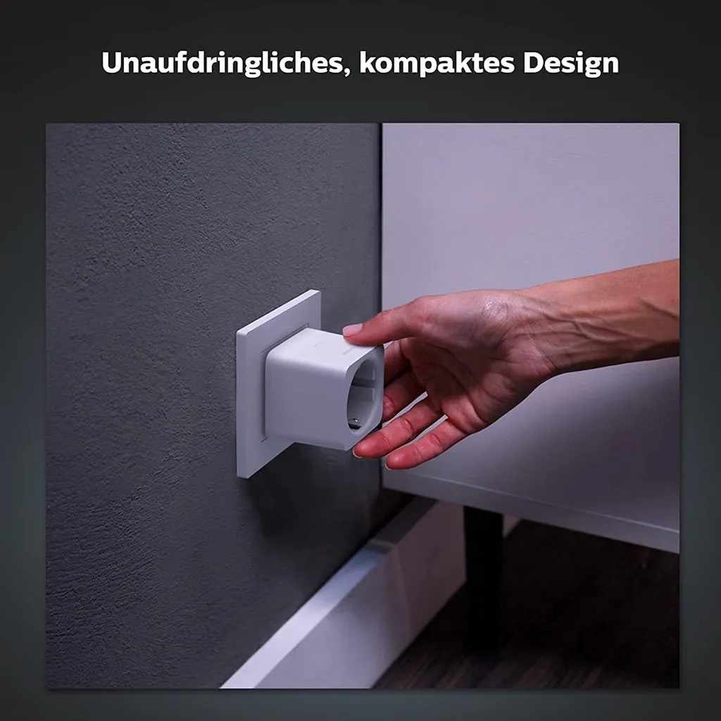 Philips Hue Smart Plug EU Prise Intelligente Blanche Zigbee Compacte - 9