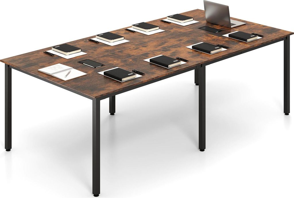 COSTWAY Table de conférence 240x120 cm, table de réunion Image du produit 